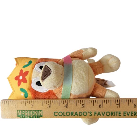 Bluey Princess Plush Toy 7" Just Play Rainbow Cape Crown Plushie Stuffie Dog - Picture 8 of 9